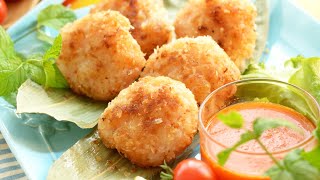 How to Make Chewy Thai Shrimp Cakes❓Super Spongy ❗@beanpandacook