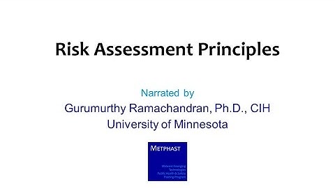 Module 2: Risk Assessment Principles