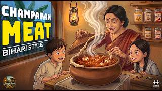 Maa's Champaran Mutton on a Rainy Day | Bihari Dum Mutton | 1990s Village | Ghibli ASMR screenshot 3