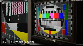 Unreal Engine Animated CRT VCR Effects -  CRT Presets