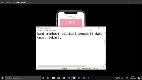 Desain Aplikasi Cuaca - Project UAS Pemrograman Perangkat Mobile