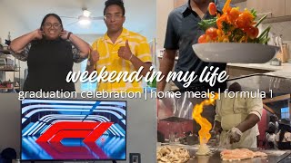WEEKEND VLOG: UCF graduation, formula 1 race day & home cooked meals
