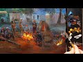 By the Campfire - Palette Knife Brush Oil Painting - Dusan