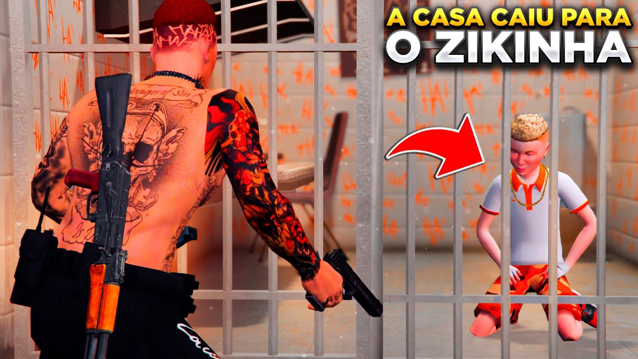 GTA V: VIDA DO CRIME | ZIKINHA FOI PRESO INJUSTAMENTE! NÃO VOU DESCANSAR ATÉ TIRAR ELE DE LÁ🙏|#107