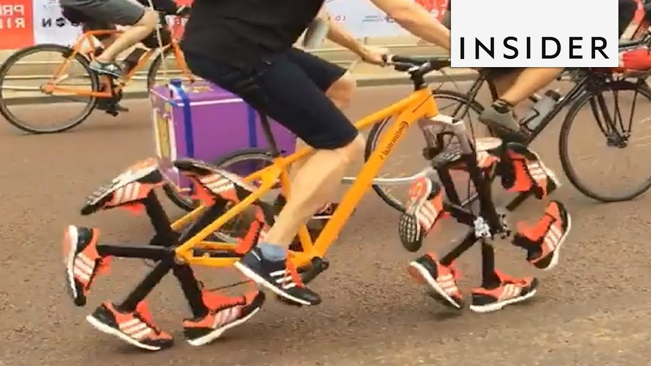 Bicycle Wheels Made of Shoes YouTube