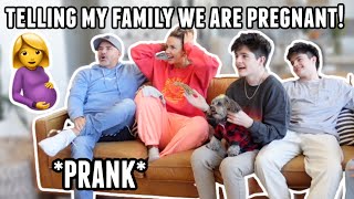 Telling My Family We Are Pregnant | *PRANK* | Alyssa \& Dallin
