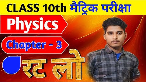 Class 10th physics Chapter 3 objective | मानव नेत्र एवं रंगबिरंगा संसार कक्षा 10 वीं | Bihar board