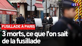 3 morts dans une fusillade à Paris