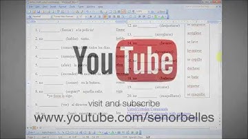 Spanish Practice: Usted Commands