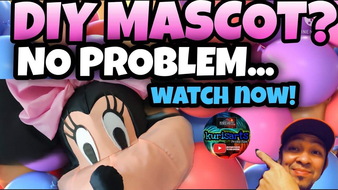 DIY MASCOT..(MINNIE MOUSE HEAD)|#kurisarts