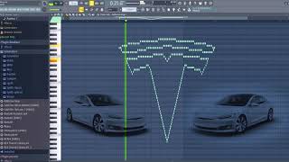 Magical sound of Tesla logo!!!!