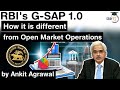 RBI Government Securities Acquisition Programme - Difference in G SAP 1.0 and Open Market Operations