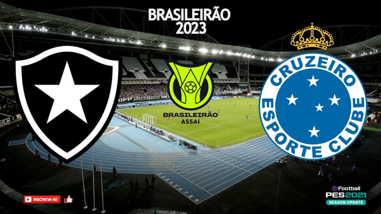 BOTAFOGO x CRUZEIRO | Campeonato Brasileiro 2023 (RODADA 37) | PES 2021 ...