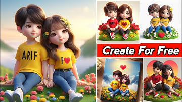 ভাইরাল ফটো ইডিটিং ২০২৪ || 3D Realistic Cute Couple ai photo editing 🥰 bing image creator tutorial |