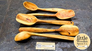 Little Wooden Spoons from my Prunus Tree