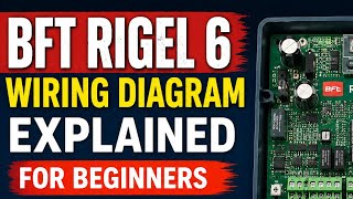 BFT Rigel 6 Gate Motor Control Board Wiring Tutorial | Complete Setup