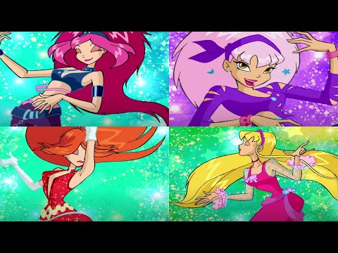Winx Club : Stella and Bloom try on clothes