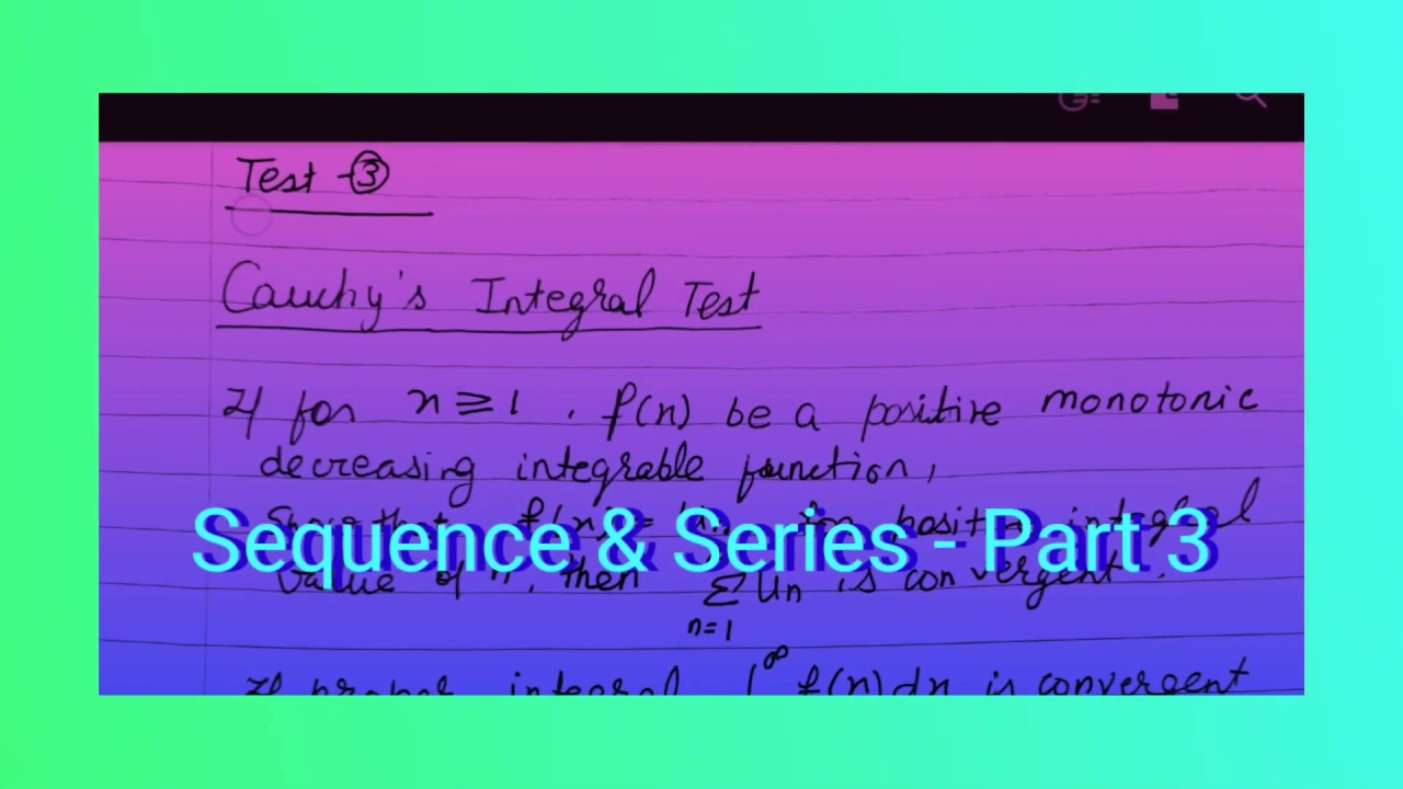 Sequence & Series - Part 3 - YouTube