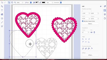 brother scan n cut tutorials Valentines Card 4