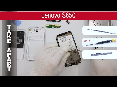 How to disassemble 📱 Lenovo S650, Take Apart, Tutorial