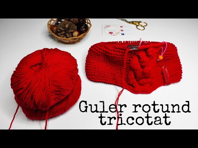 Tricotăm snud circular/guler tricotat cu torsadă dublă și bobițe (tutorial  pas cu pas) #knitting - YouTube
