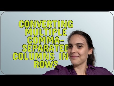 Dba: Converting multiple comma-separated columns into rows