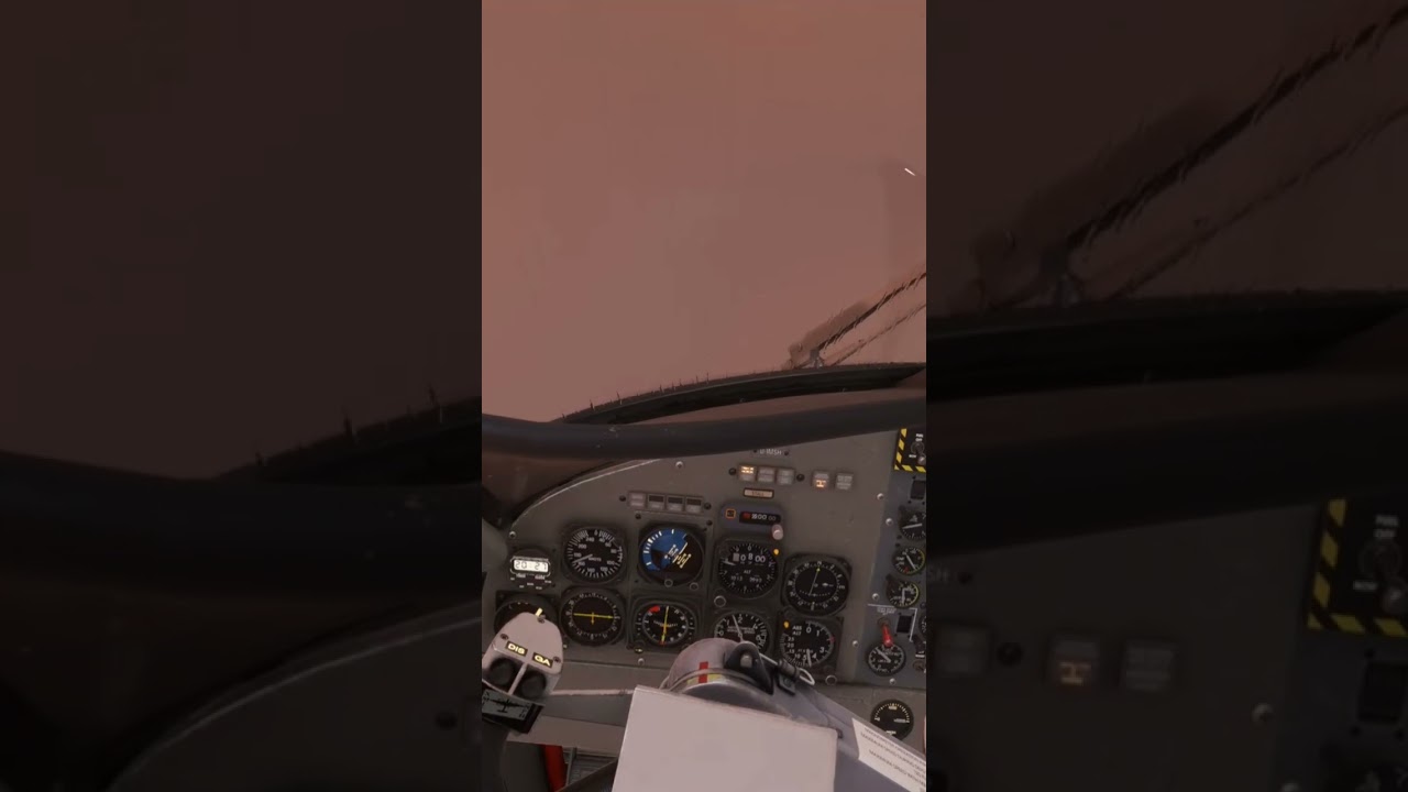 Flight crash due to heavy weather and stall