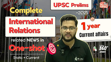 Complete International Relations CA in one video | Yearly Current Affairs💊 | UPSC Prelims-2025
