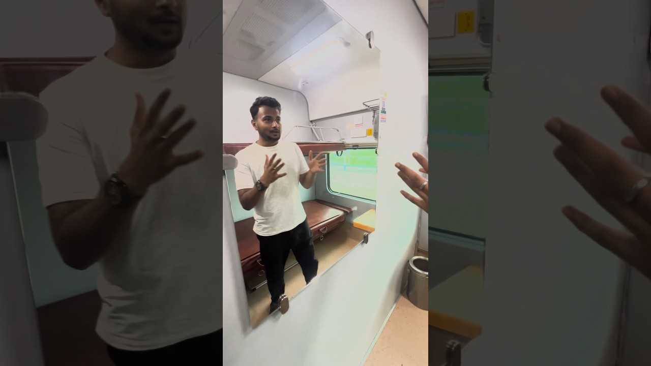 First class coach in train 🤩l 1st AC Cabin| #shorts #firstclass  #indianrailways #coach #train