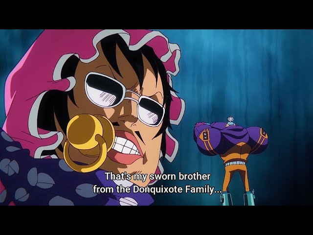 Franky Burst Into Tears as Seraphim Jinbe uses Senor Pink's Power (English Sub) class=