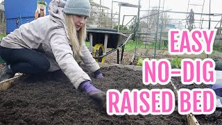 EASY NO-DIG RAISED BED / JANUARY 2022 / EMMA'S ALLOTMENT DIARIES