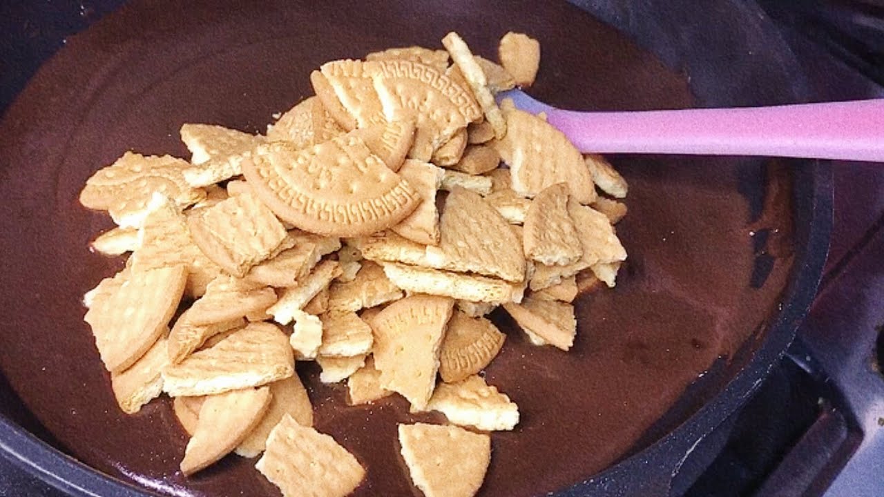 Add Marie biscuits in chocolate custard and the results will amazed you 🤯|Marie biscuits dessert|
