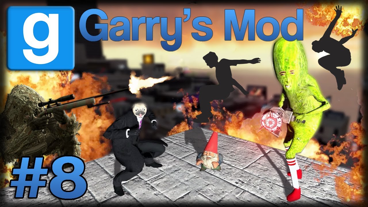 Jogando Garry's Mod da Zueira - Ep 8 - Parkour Kung-Fu Contra Snipers!! 
