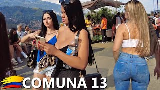 Medellín Colombia Walking Tour - Comuna 13 🇨🇴 (2023) 4K