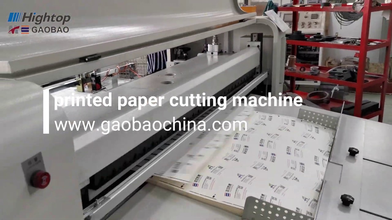 printed paper cutting machine YouTube