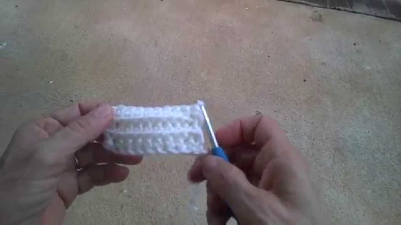 Piano keyboard crochet stitch pattern