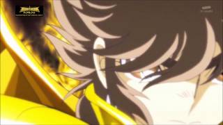 Video thumbnail of "Saint Seiya Ω Omega Opening 3 Saint Evolution Version Español Chile Fandub"