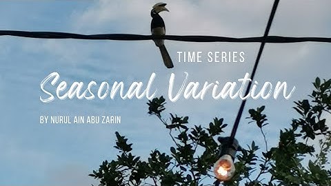 Time Series: Seasonal variation