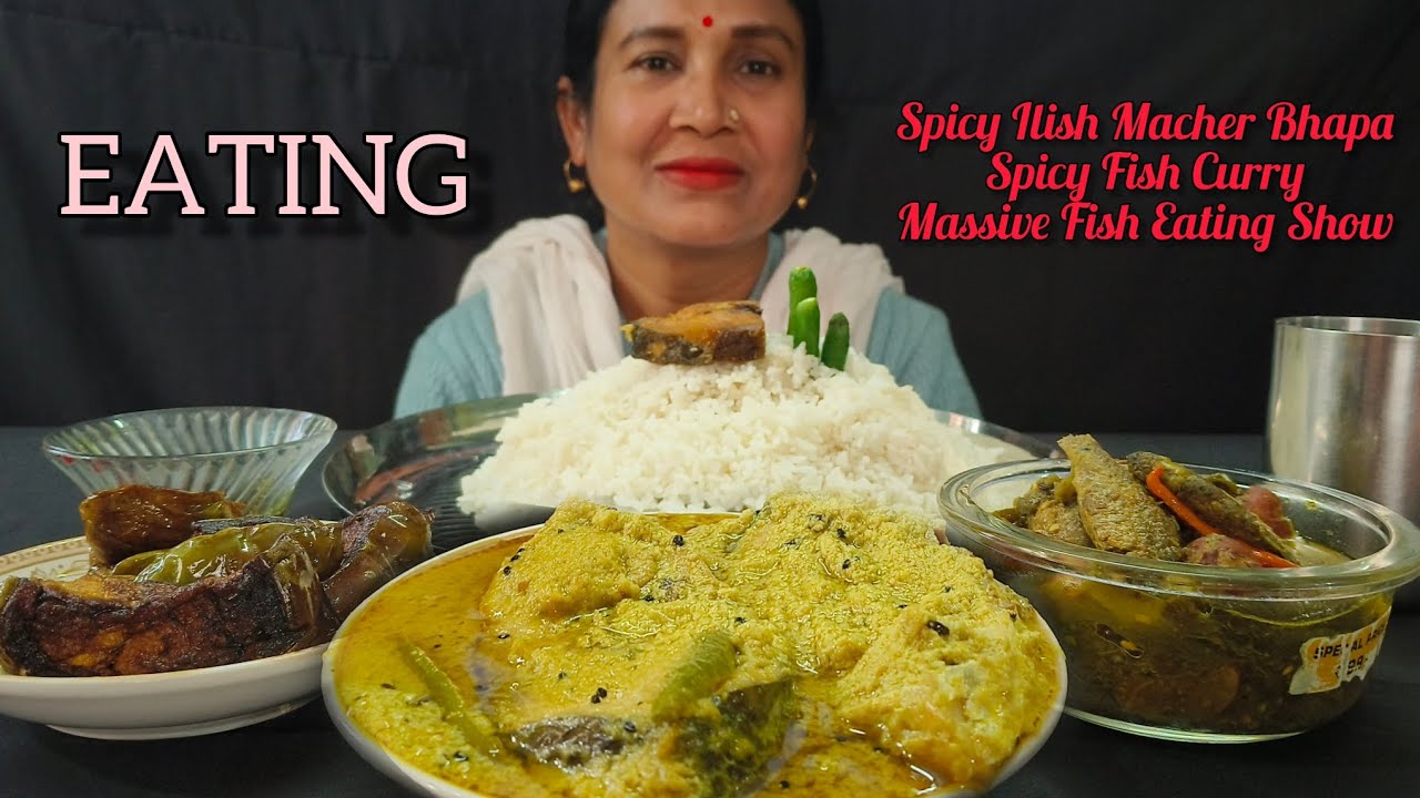 BIGBITES, Ilish Curry Eating || Ilish bhapa ||#bengalieatingshow #viralvideo