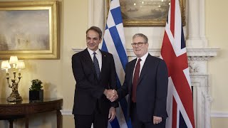 Συνάντηση Κυριάκου Μητσοτάκη με τον Πρωθυπουργό του Ηνωμένου Βασιλείου Sir Keir Starmer