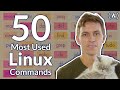 The 50 most popular linux  terminal commands  full course for beginners