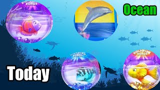 Blue moon 1st spin bonus & saved by last 40 free spins. goldfish feeding back to back bonus. Ocean!