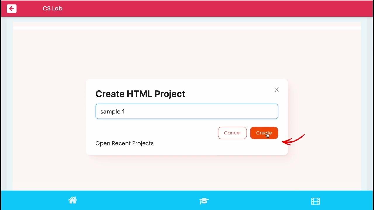 How to create HTML, CSS & JavaScript projects using CS Lab - YouTube