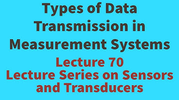 Types of Data Transmission in Measurements Types of Signal Transmission in Measurements S&T Lectures