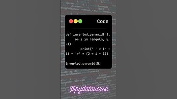 Inverted pyramid pattern printing in python #coding #python #tips