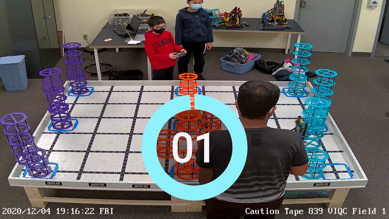 VEX IQ Rise Above Driver Skills 210 Points - 839A - YouTube