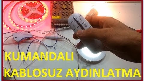 Uzaktan Kumanda İle Aydınlatma Kontrolü-Lighting Control with Remote Control