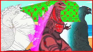 EVOLUTION of GODZILLA'S ATOMIC BREATH | Fat And Thin - Coffin Dance Meme Cover