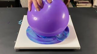 Acrylic Pouring with a Balloon | The Flip, Smash, and Tilt Fluid Art Technique