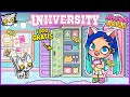 🎓🏫 ¡Decoro GRATIS la UNIVERSIDAD en Avatar World! Taquillas, Baños y Secretaría | PARTE 3